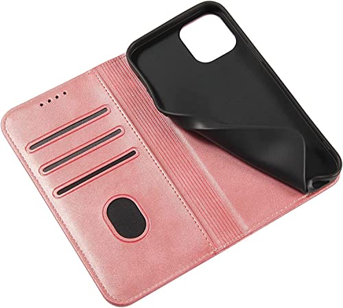 Étui iPhone 14 Plus rose anti-choc protégeant l'écran avec porte-carte intégré - 5