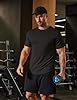 COOFANDY Mens Muscle Shirt Short Sleeve Slim Fit T-Shirts Texture Crewneck Tees Longline Gym Workout Athletic Shirt #2
