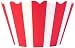 Bella Couture Audrey Stripes Cupcake Wrappers, Red/White