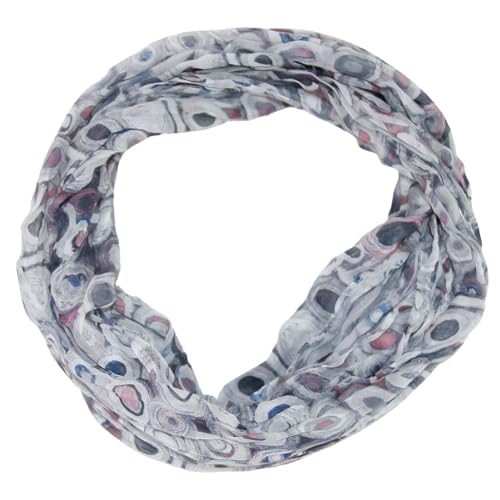 beybey® Trance Edition Damen Seide Loop Schal in herrlichen Farben - ein Seidenschal zum Verlieben (Art grau)
