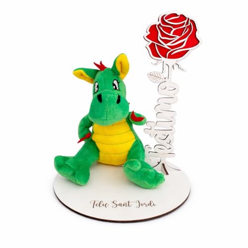 Rosa madera personalizable, Rosa San Valentín, Sant Jordi, La