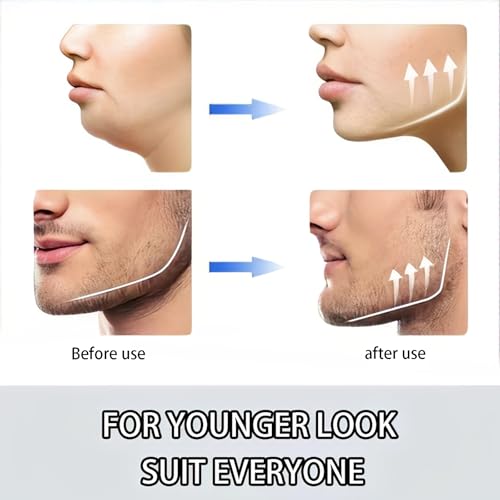 Image of 4PCS Jawline Exerciser, Jawline Shaper for Men and Women, Face Exercise Tool, Silicone Jaw Trainer for Defined Jawline, Double Chin Reducer, 2 Black and 2 White