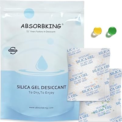 Absorbking Pet Food Desiccant Bag for Most Smart Feeders, 24 Packs Replaced Desiccant Bags with Color Indicating for Automatic Cat Dog Feeder, Desiccant Bag Replacement