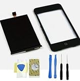 New Touch Screen Digitizer Glass LCD display screen Assembly For Ipod Touch 3rd 3g Generation 32GB 64GB with Home button Mid Frame repair tool kit