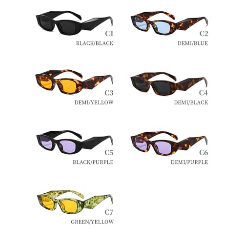 willochra Cat eye Sunglasses for Women Men Retro 90s Trendy Narrow Rectangular Sun Glasses Fashion Y2K Unisex Stylish4