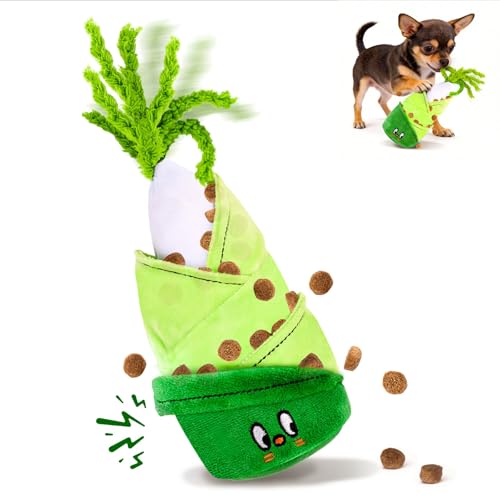 Dog Toy, Interactive Toys For Dogs, Hide And Seek Treats With Hidden Squeakers, Durable Slow Feeder For Mental Stimulation, Boredom Relief & Reward-Based Play