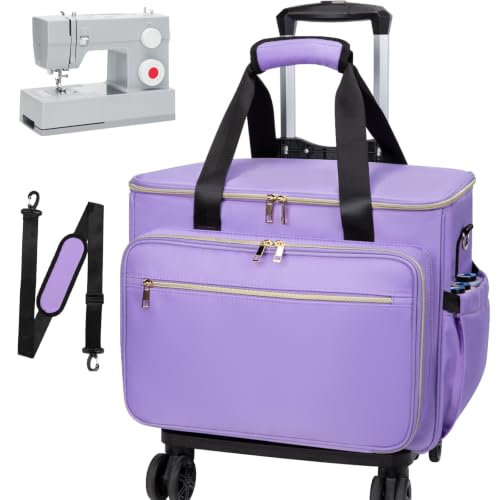 Image of Anitor Rolling Sewing Machine Case with Wheels and Removable Bottom Padding