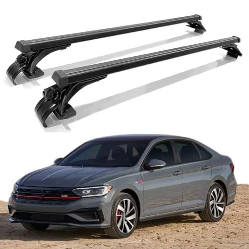 TINIANHHCT Cross Bars Roof Rack Fits for Chevrolet Equinox LT AWD 2023 2024 Without Roof Rail Aluminum Crossbars Cargo Carrier Black
