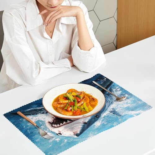 Set de table requin antidérapant pour protéger la table des rayures et plats chauds - 7