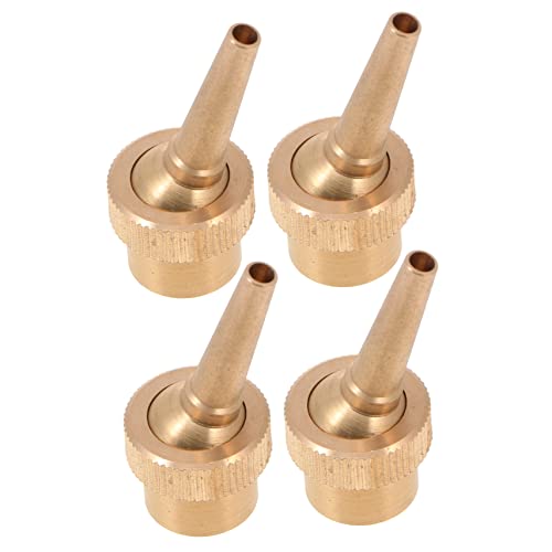 OFFSCH 4pcs Copper Fountain Nozzle Pool Jet Nozzles Fixed Direction Water Spray Head Easy Install