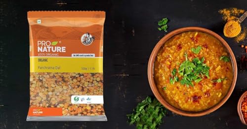 Pro Nature 100% Organic Panchratna Dal - 500g | Rich in Taste & Nutrition | Healthy Mix of 5 Lentils | Ideal for Cooking Delicious, Wholesome Meals