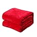 Produktbild Shuda Decke für Kinder, Decke für Haustiere, weich, Herbst, Winter, warm (Black Friday Deals) XL-100 x 150 cm, Rot, rot, L-70*100CM