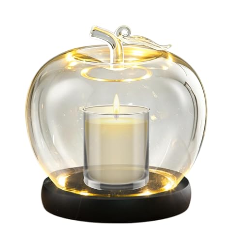 Cloche Exposition Pomme - Sous Verre Organisateur Rotatif, Support Rangement Capsule Horloge, Appreciation Rose | Ideal Trophee,