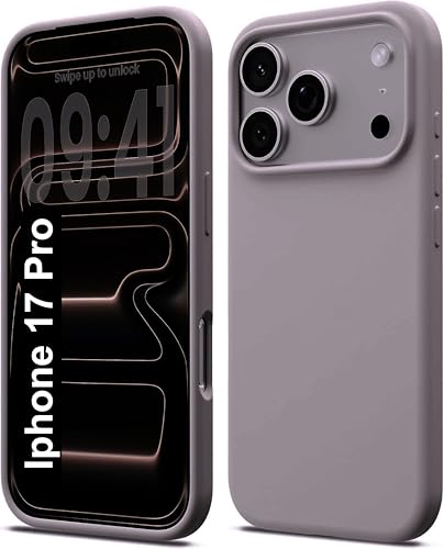 Image of SBMS Silicone Case for iPhone 17 Pro 6.3-Inch, Silky-Soft Touch Full-Body Protective Phone Case, Shockproof Back Cover for iPhone 17 Pro (Clay)