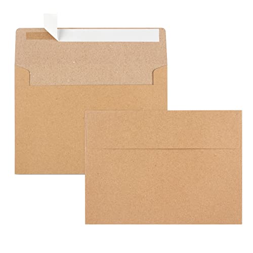90 Packs 3.5x5 Envelopes for Invitations, A1 Invitation Envelopes, Brown Kraft Envelopes, Small Envelopes RSVP Envelopes for Weddings, Photos, Postcards, Greeting Cards, Mailing