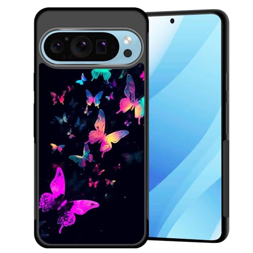 Coque Pixel 10 Pro XL papillon galaxie en polycarbonate rigide et TPU protection antichoc 6,8"