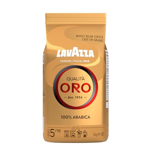 Image of Lavazza Qualita Oro Whole Bean Coffee Blend, Medium Roast, 2.2-Pound Bag (Pack of 6)