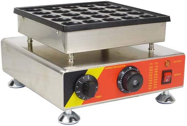 Image of Andrew James Mini PAN Cake Maker Commercial Stainless Steel 25 Piece PER Batch Crepe Machine - 1 Year Warranty | Commercial For Industrial Use