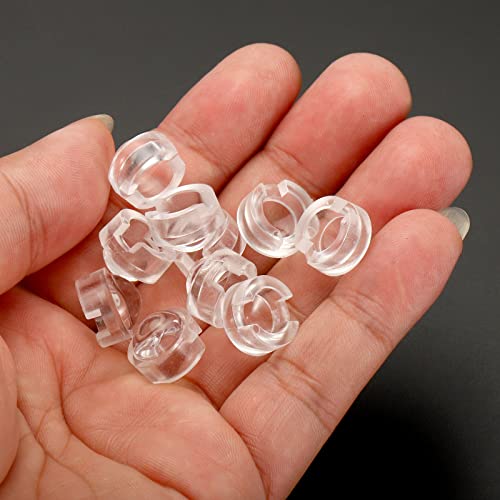 Image of PATIKIL 13mm LED Convex Lens, 20 Pack 90 Degree Beam Angle Acrylic LED Optical Convex Condenser Lens for 1W 3W LED Lamp Beads Infrared Cameras, Transparent