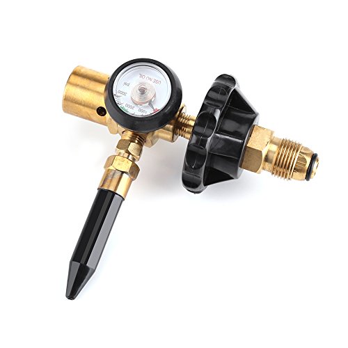 Preisvergleich Produktbild Zerodis Luftdruckregler Luftdruckregulierung mit Luftdurchflussmesser passend für Auslaufgewinde G5 / 8 Tankventile