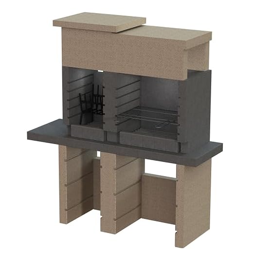 Barbecue in muratura SAN PEDRO - doppio focolare - legna/carbonella