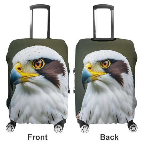 Carry on Luggage Cover Spear Falcon White Eagle Suitcase Covers for Luggages Tsa Approved Travel Luggage Sleeve Protector Elastic Suitcase Protector Anti-Scratch Washable Fits 19-30 Inch Case -L3
