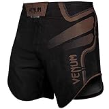 Venum Herren Tempest 2.0 Fightshorts, Schwarz/Braun, XL, X-Large