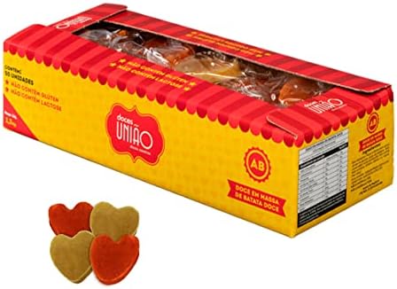 Doce Coração de Batata Doce e Abóbora União 1,3kg c/50