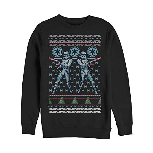 Star Wars Men'S Ugly Christmas Candy Stormtrooper Sweatshirt - Black - 2X Large 1 Star Wars Men’S Ugly Christmas Candy Stormtrooper Sweatshirt