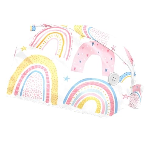 Chapeaux de travail anti-transpiration VERED avec casquettes ajustables à motifs arc-en-ciel