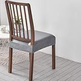 SWJ-swjssb Coprisedie Senza Schienale 2/4/6 Pezzi,Copri Sedie da Cucina, Coprisedia Vellut...