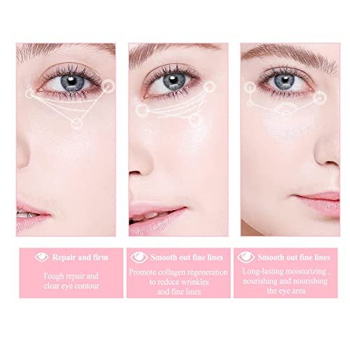 2 Pcs Hydrating And Brightening Eye Balm, Anti-Wrinkle Eye Cream Stick, Dark Circle Fine Lines Treatment, Under Eye Serum Balm Skin Care #TOP2