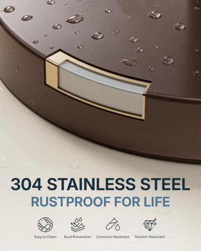 Image of RARXTR Toilet Paper Holder Stand with Heavy Stable Base No Tipping Bronze