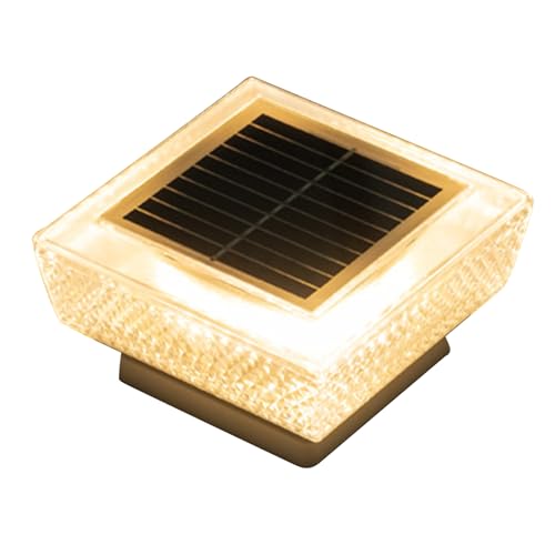 Éclairage solaire extérieur étanche pour poteau clôture de jardin et balisage d'escalier