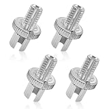 ABOTHGD 4 Pcs 8mm Metric Motorcycle Clutch Brake Cable Adjuster Screw Nuts Universal Compatible with Honda Suzuki Kawasaki Yamaha ATV Dirt Bike Replace OE #3467090