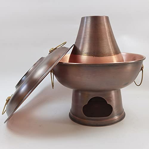 Olla china de cobre 38 cm para hot pot tradicional miniatura 3