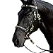 UUK Cabestro De Caballos Brida De Cuero Universal para Caballos con Hebilla De Metal Conexión De Anillo Grande Rienda De Caballo para Entrenamiento De Caza