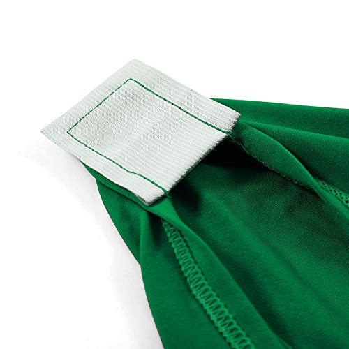 Image of Peomeise 6FT Spandex Table Cover Rectangular Stretch Spandex Tablecloth (Emerald,6FT)