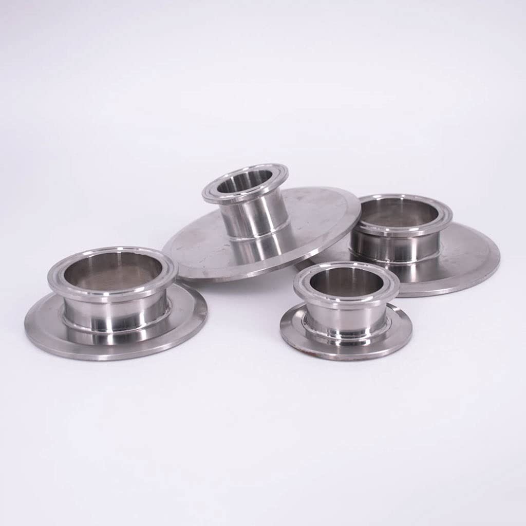 Slangpilaar Buisfitting – 304 RVS Tri-clamp Adapter – Keuze Uit 0,5” Tot 3” – Voor Sanitaire En Industriële Toepassingen (1 St, Maat 19mm X Flens 50,5mm)