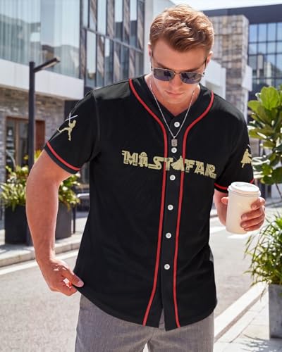Image of 99TIMORO Fathers Holiday Graphic Baseball Jersey Shirts for Men and Women, Street Wear Funny Short Sleeve Top, Summer