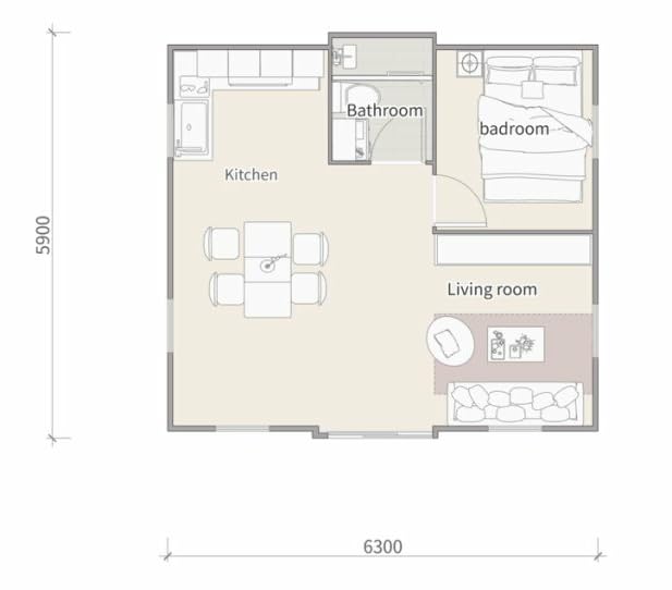 20ft 40ft Expandable Portable Folding Modular Tiny Home - 3 Bedroom Prefab Container House with Bathroom for Adults | Space-Saving Modern Living Solution - Image 3