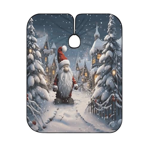 Capa para Corte de Cabello con Diseño Navidad 66.9x56.7 pulg miniatura 6