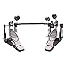 Double Bass Drum Pedals, Double Chain Drum Step on Hammer for Drum Set and Electronic Drums