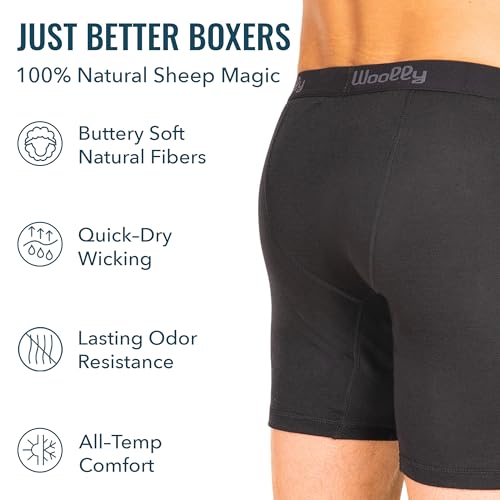 Image of Men's Merino Boxers By Woolly | RWS Certified | Soft, Stink Free, Seattle Designed