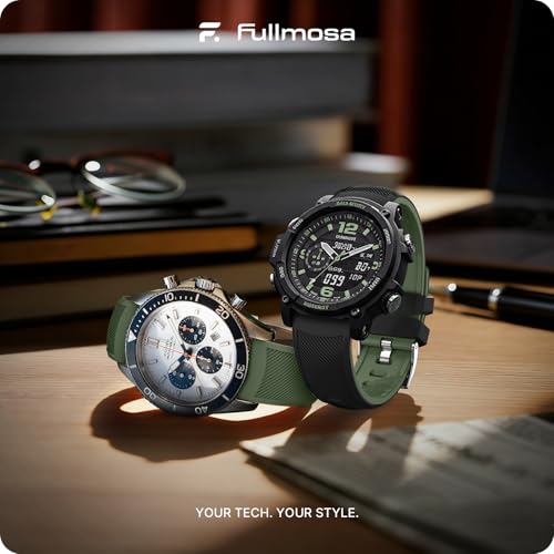 Image of Fullmosa 22mm Watch Strap, 2 Pack Silicone Watch Straps for Men Women, Compatible with Noise ColorFit Pro 4 /Ultra 3, Amazfit GTR 47mm /2E, Galaxy Watch 3 45mm and all 22mm Watches
