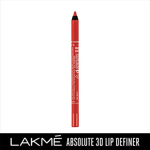 Image of LAKME Absolute 3D Lip Definer, Creme Finish - Crimson, 1.2g