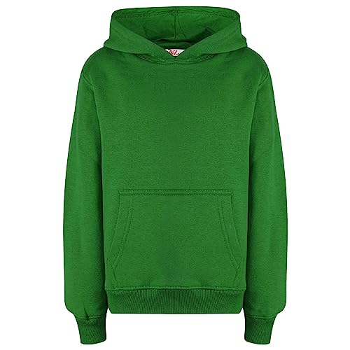 Sweat hoodie green pour enfants idéal pour l'école et les jeux extérieurs