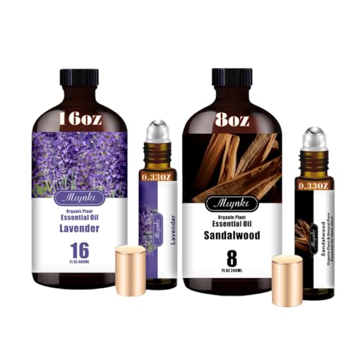 Set de Aceites Esenciales de Lavanda y Sándalo 16oz y 8oz