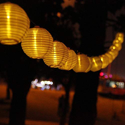 Preisvergleich Produktbild Led Lichterkette 20er Batterienbetriebene Lampions Laterne für Party, Garten, Weihnachten, Halloween, Hochzeit, Beleuchtung Deko usw. 4,2M warmweiß (30L)