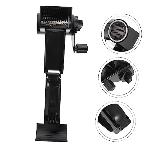 Rallador manual rotativo de queso portátil negro miniatura 4